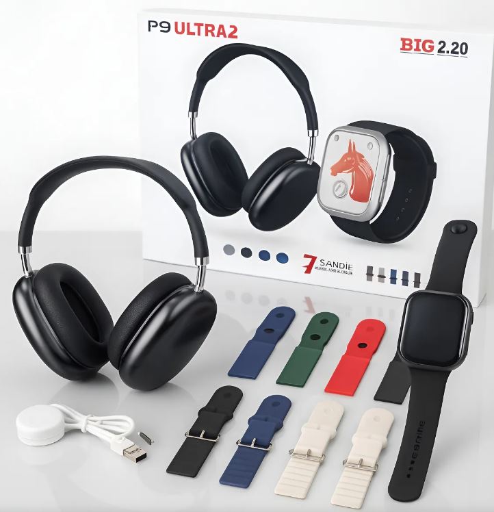 WSmartwatch P9 Ultra2 Reloj + Audífonos
