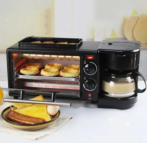 Horno Electrico Cafetera Freidora 3 En 1