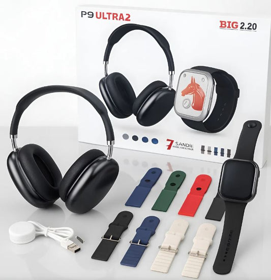 WSmartwatch P9 Ultra2 Reloj + Audífonos